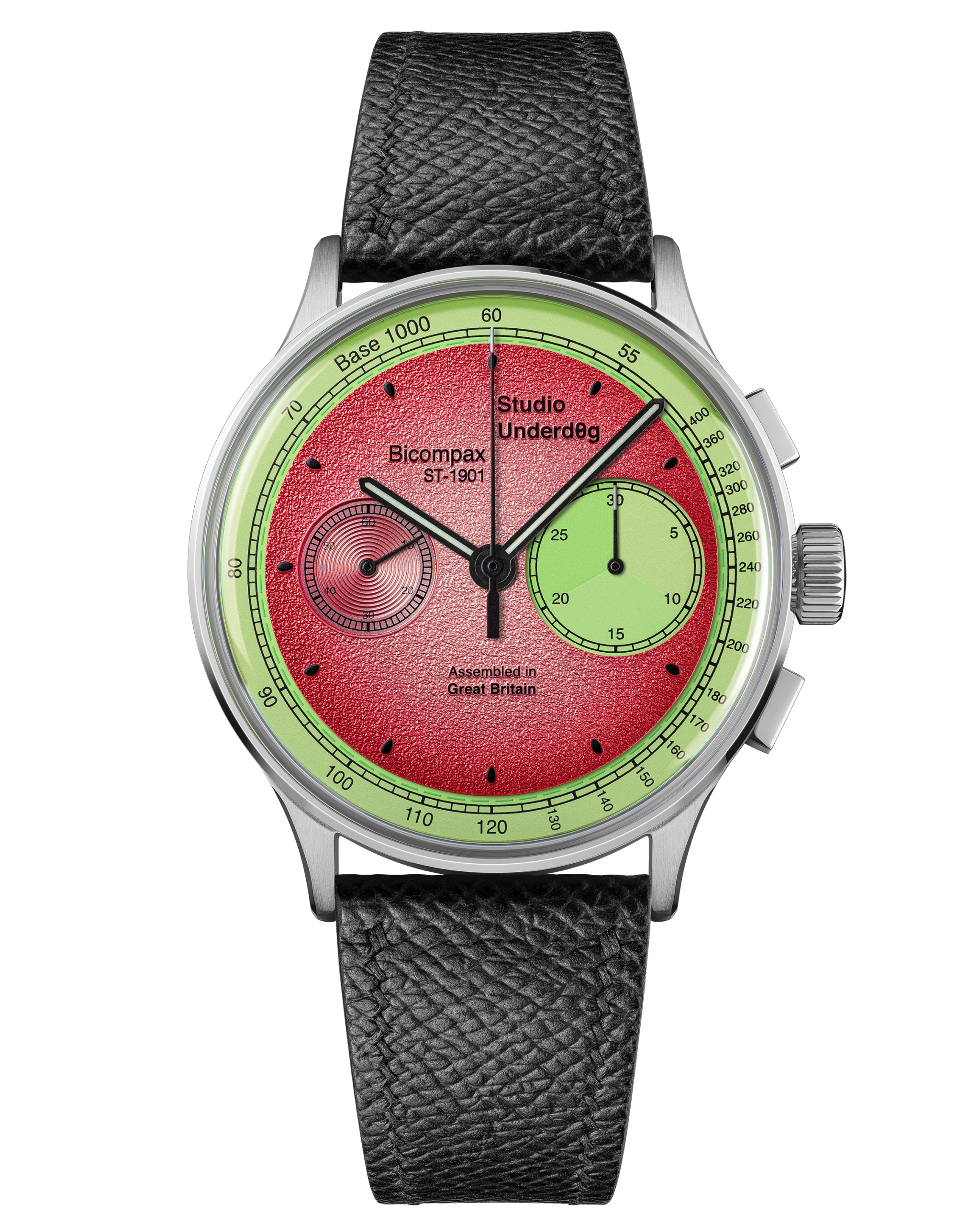 best british watch brands, Studio Underd0g Watermel0n chronograph