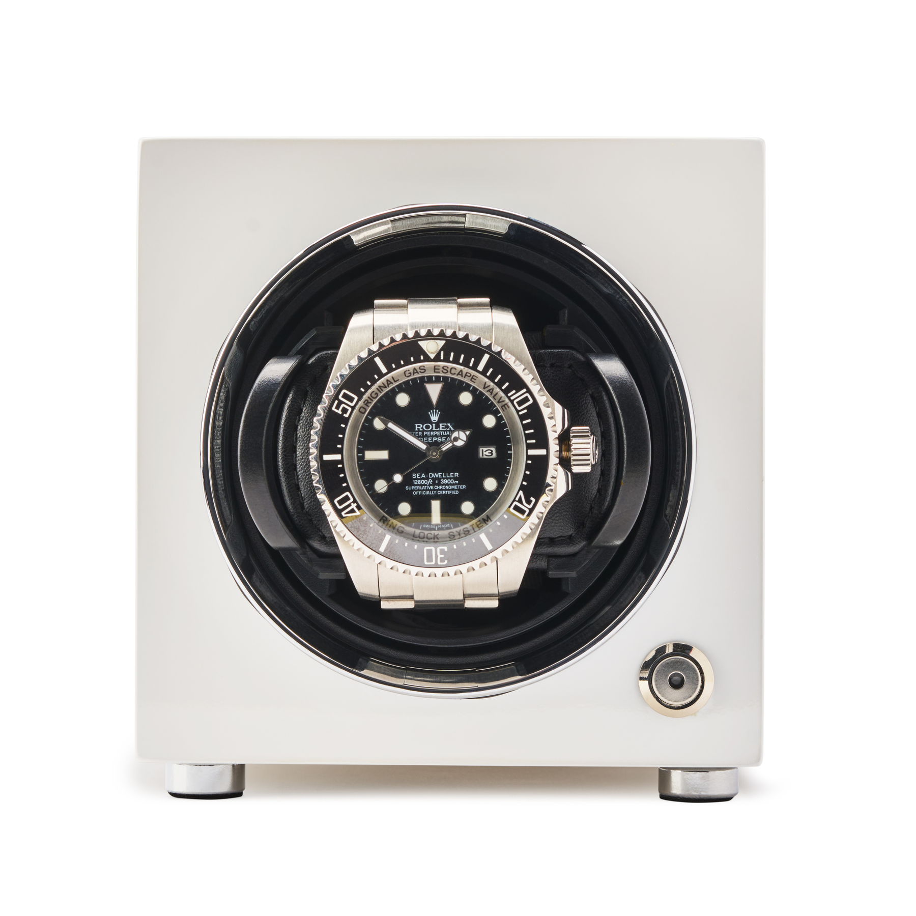best watch winders, Barrington single watch winder white