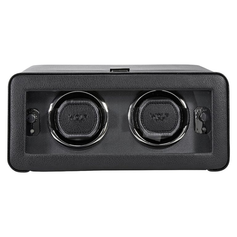 best watch winders, Wolf Windsor double watch winder in black