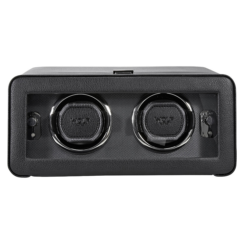 best watch winders, Wolf Windsor double watch winder in black